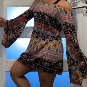 African pattern flowy dress